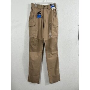 Galls Elite Ops Tactical Pants Mens 28 Tan Ripstop Cargo Unhemmed Stretch TJ295